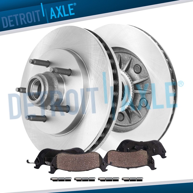 Front Disc Rotors Ceramic Brake Pads for Ford Expedition F-150 Lincoln Navigator