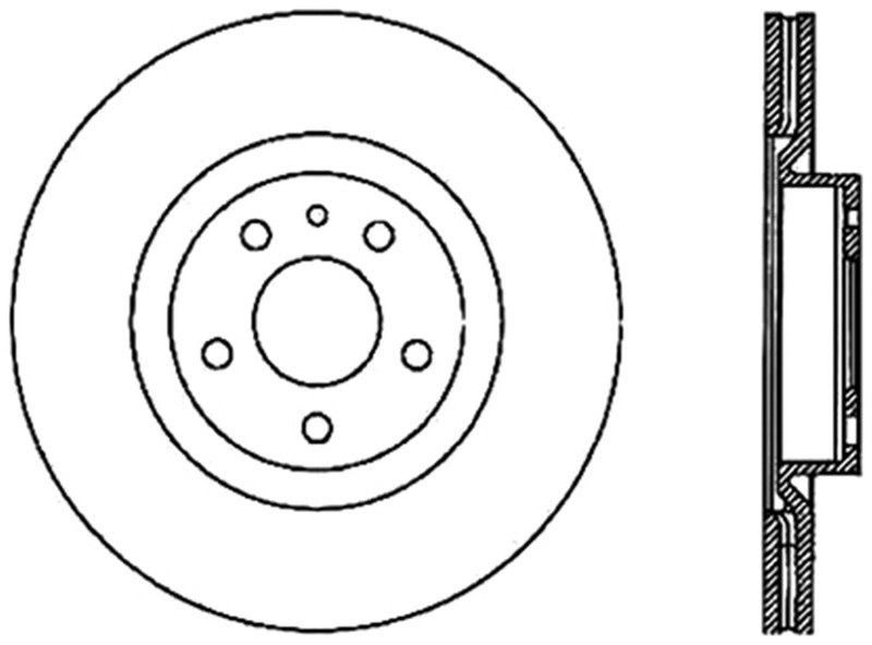 Centric Front Disc Brake Rotor | For 2002-2004 Alfa Romeo 156 | Direct Fit gallery