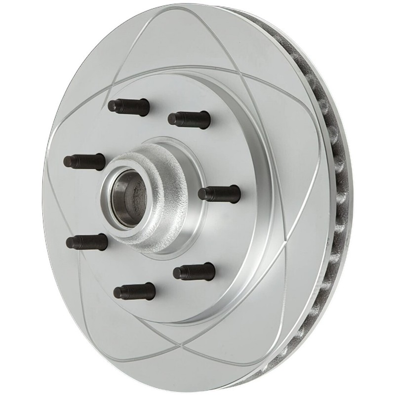 Front Slotted Disc Brake Rotors Fits Ford F-150 99-04, F-250 97-99; 308mm gallery