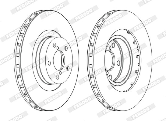Ferodo DDF1175C Brake Disc for Subaru, Toyota