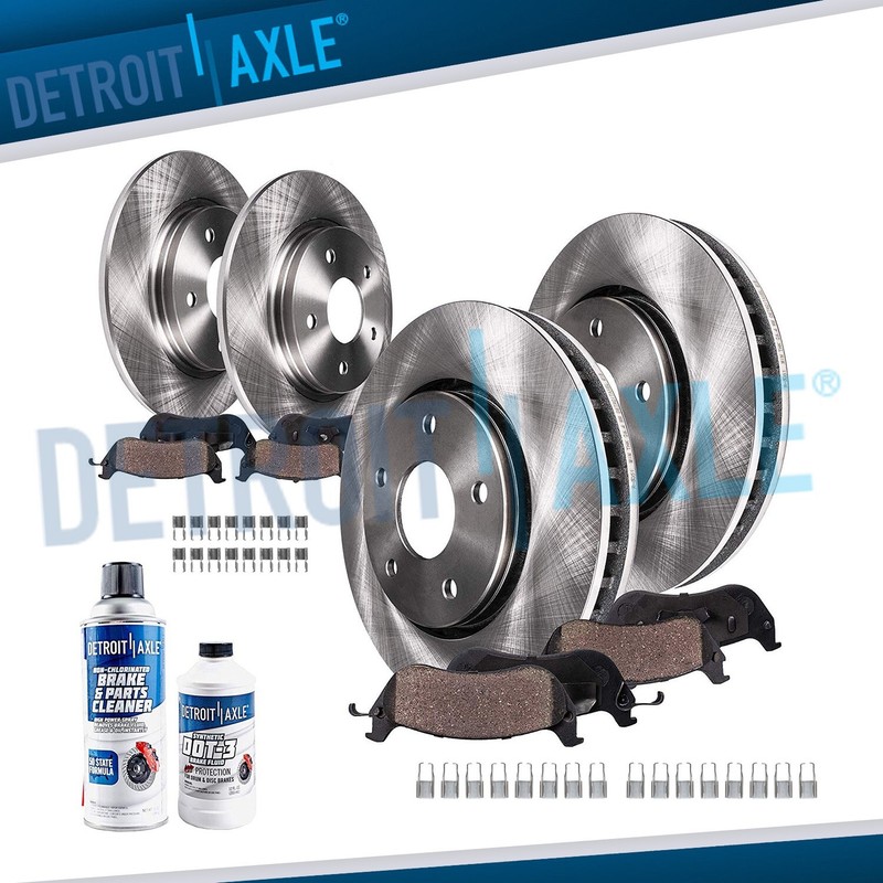 Front & Rear Brake Rotors Ceramic Pads for 2000 – 2004 Chrysler 300M Concorde