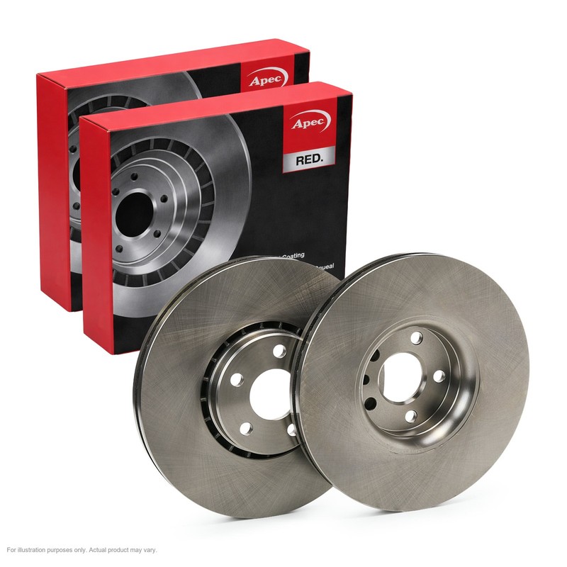 2X APEC Front Brake Discs for VOLVO XC60 I SUV 2008-17 328mm Vented DSK2696