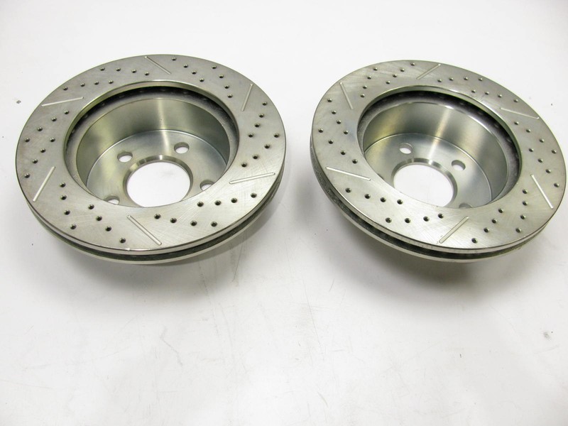(x2) Front Disc Brake Rotor Set-Drilled, Slotted AR8745