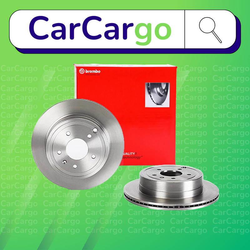 Brembo Vented Rear Brake Discs Pair For Opel Antara 2.4 2006-2015 303 mm
