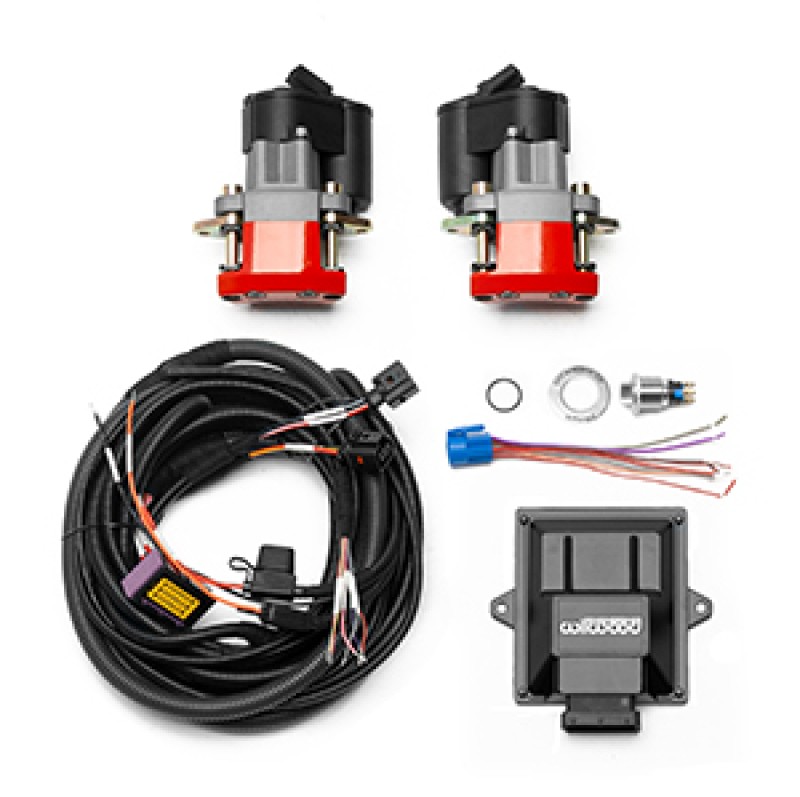 Wilwood Electronic Parking Brake Rear Retrofit Kit with 0.810 inch Rotor and Red
