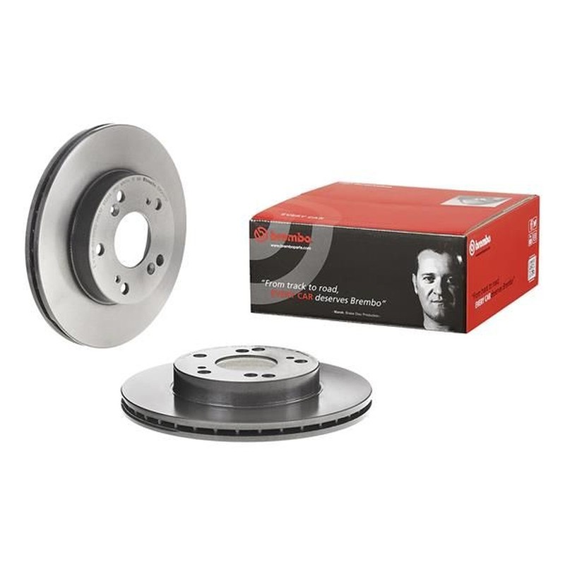 BREMBO UV Coated Vented Brake Discs Pair With Screws - 09.5457.31 - Quality gallery