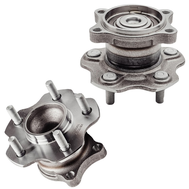 12pc Front Rear DRILLED Rotor Pad Wheel Bearing Hub for 2004-2008 Nissan Maxima gallery