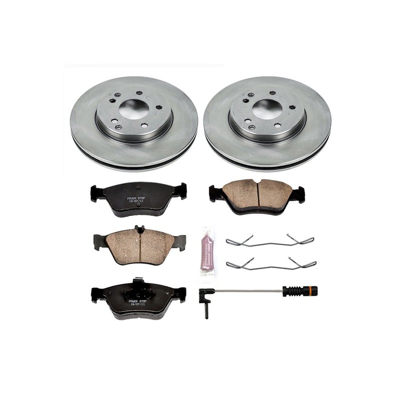 KOE4248 Powerstop Brake Disc and Pad Kits 4-Wheel Set Front & Rear for MB C280 gallery