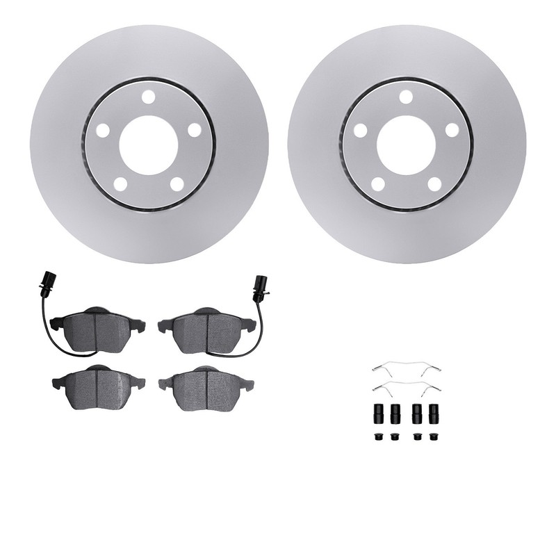 Dynamite Friction Disc Brake Kit for A4, A4 Quattro, Passat, A6+More 4612-73023