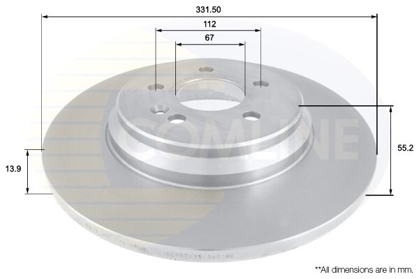 Fits Mercedes M-Class 1998-2005 + Other Models Brake Disc Rear Mity #2 gallery