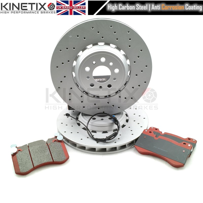 FOR BMW M3 Competition (G80/G81) FRONT LEFT RIGHT DRILLED BRAKE DISCS PADS 380mm gallery