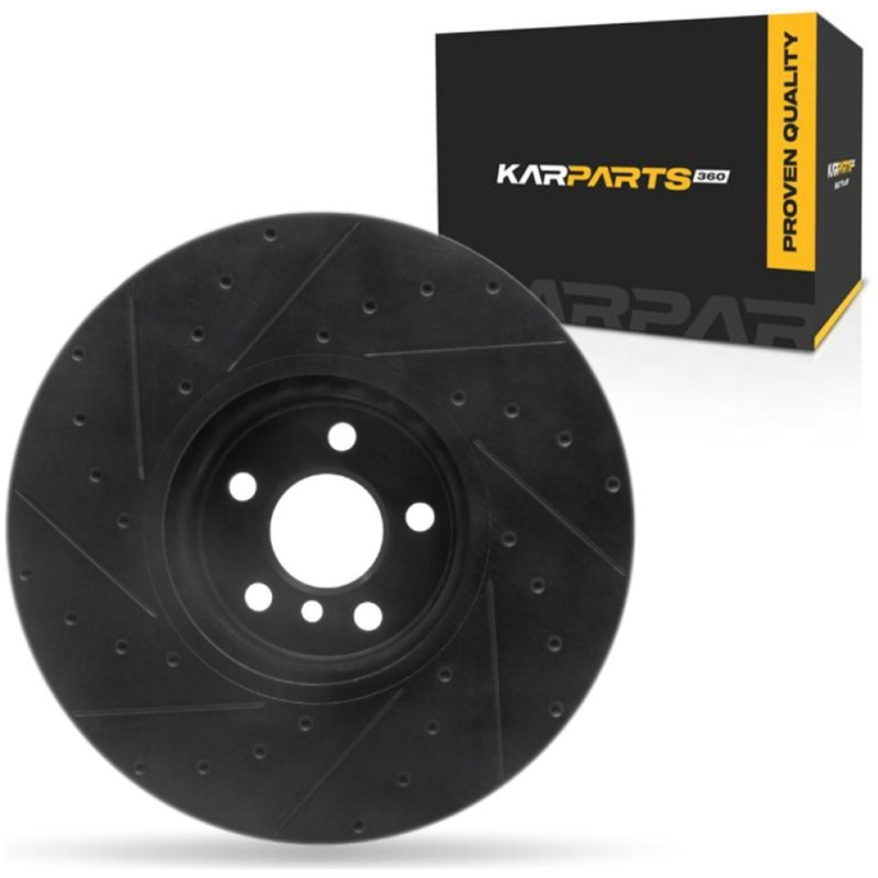 For BMW iX/i4 2022-2026 Disc Brake Rotor | Black | 1.35 inch Discard Thickness