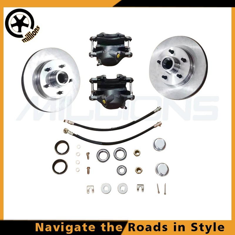 For 60-70 Chevy C10 5 Lug Front Truck Disc Brake Conversion Wheel Component Kit