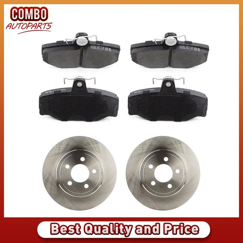 Rear Brake Rotors Ceramic Brake Pads for Volvo 940 2.3L Volvo 960 2.9L