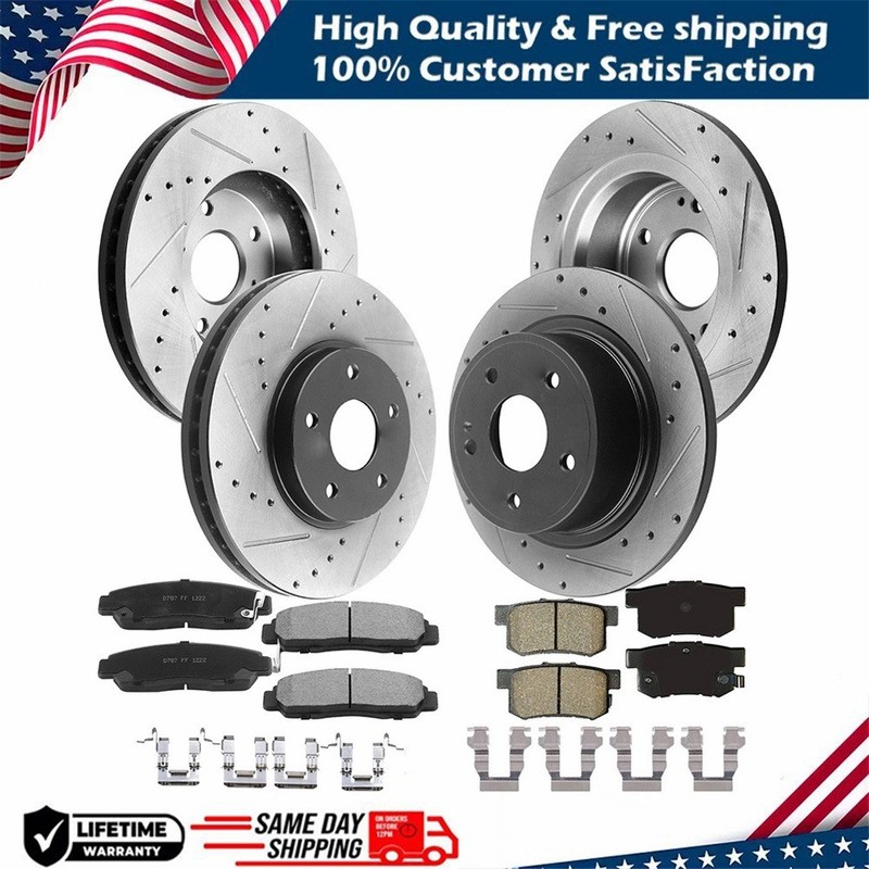 320mm Front and Rear Disc Rotors Brake Pads for 300 Charger Challenger Magnum