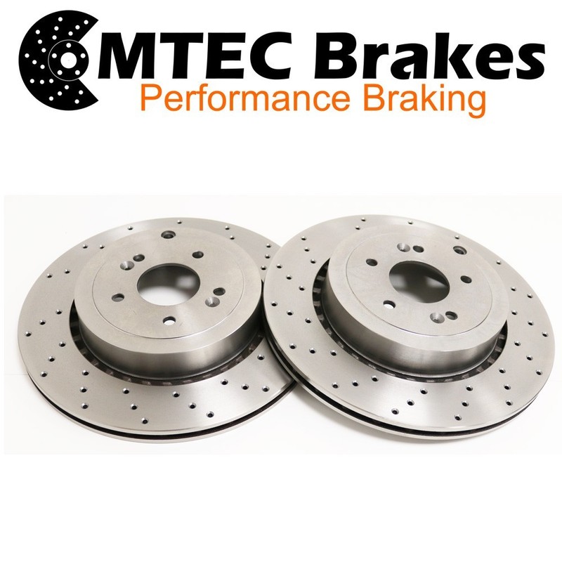Front & Rear Drilled Brake Rotors For Kia Stinger 3.3 T-Gdi 370bhp 17 gallery