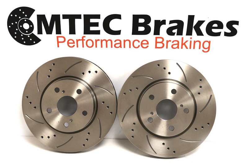 BMW E85 Z4 2.0i 05-09 Front Brake Discs & Brembo Grooved Drilled Pads gallery