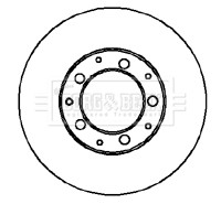 2x Brake Discs Pair Solid fits RANGE ROVER VOGUE 3.5 Rear 81 to 89 290mm Set B&B gallery