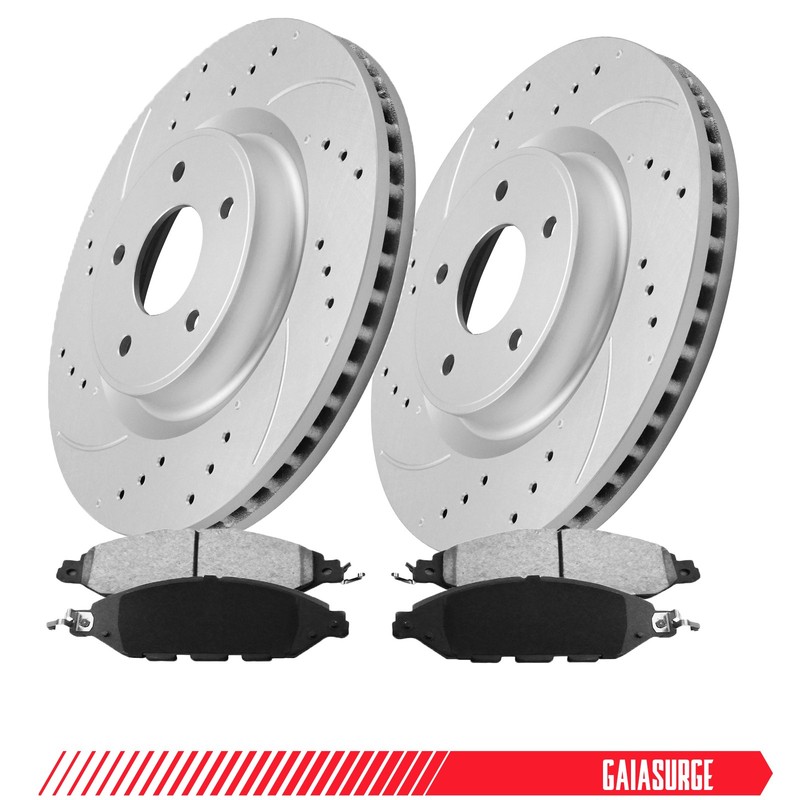 Front Disc Brake Rotors Brake Pads for 2015-2021 Subaru WRX 2015-2019 Outback
