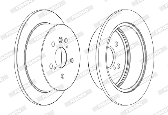 FERODO DDF1545C Brake Disc for LEXUS,TOYOTA