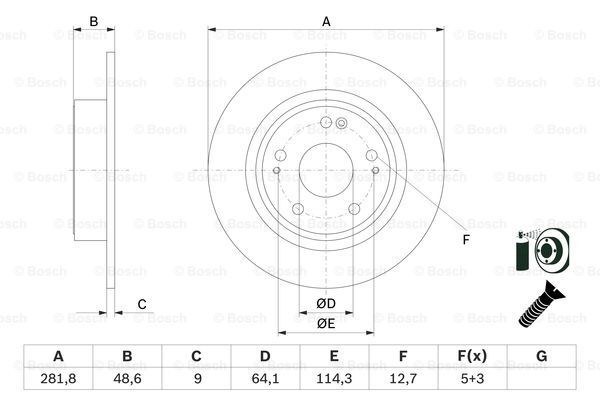 Fits Honda HR-V Vezel 1.5 1.6 D 1.8 + Other Models Firstpart Rear Brake Disc gallery