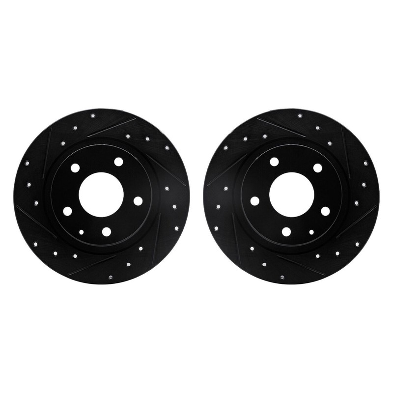 For Mazda 6 14-21 R1 Concepts WHPN1-80062 Drilled & Slotted Rear Brake Rotor Set