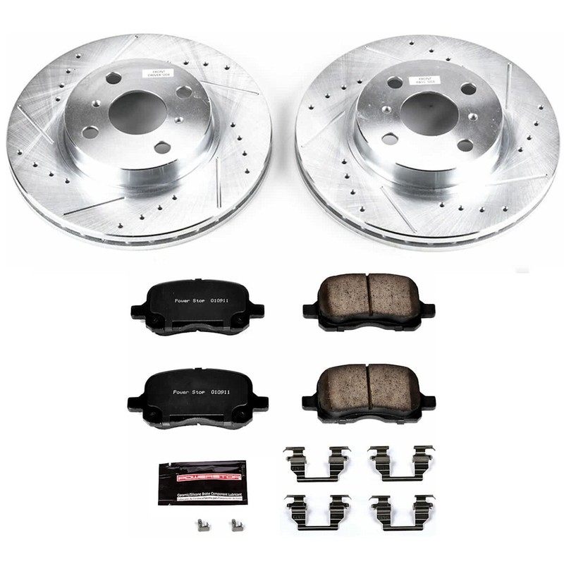 KC1152 Powerstop Brake Kit With Calipers 2-Wheel Set Front for Chevy Corolla gallery