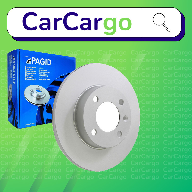 Pagid Solid Front Brake Discs Pair For VW Polo 90 1.8 1997-2001 239 mm