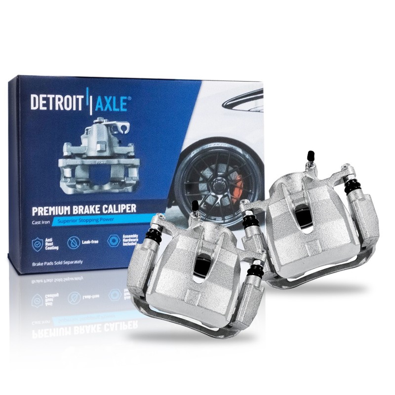 Front Disc Rotors + Brake Calipers & Ceramic Brake Pads for Toyota RAV4 Matrix gallery