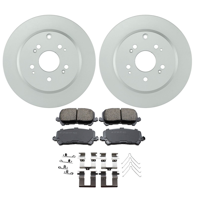 Akebono Rear Brake Kit – ProACT Ceramic Pads & 334mm Disc Rotors For Acura Honda