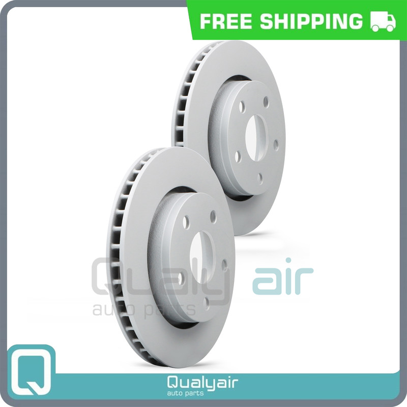 New 2PCS Front Coated Vented Disc Brake Rotor Fits Jeep Wrangler-JK
