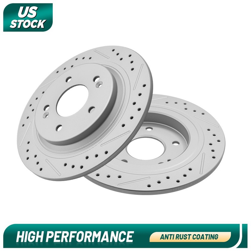 AWD 284mm Rear Disc Brake Rotors For Kia Seltos 2021 2022 2023-2025 Hyundai Kona