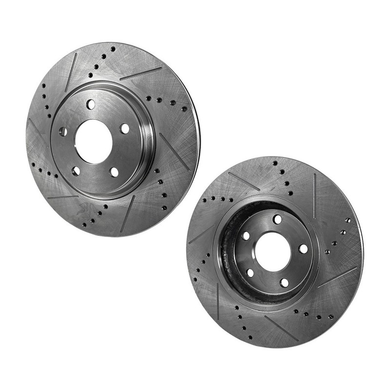 For Infiniti M45/M35 2006-2010 Brake Discs Rear | 2-Wheel Set | Natural | Vented