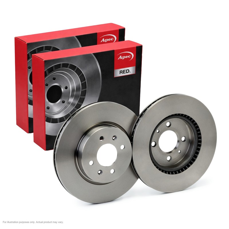 2X APEC Front Brake Discs for HYUNDAI i20 ACTIVE 2015-18 280mm Vented DSK2945