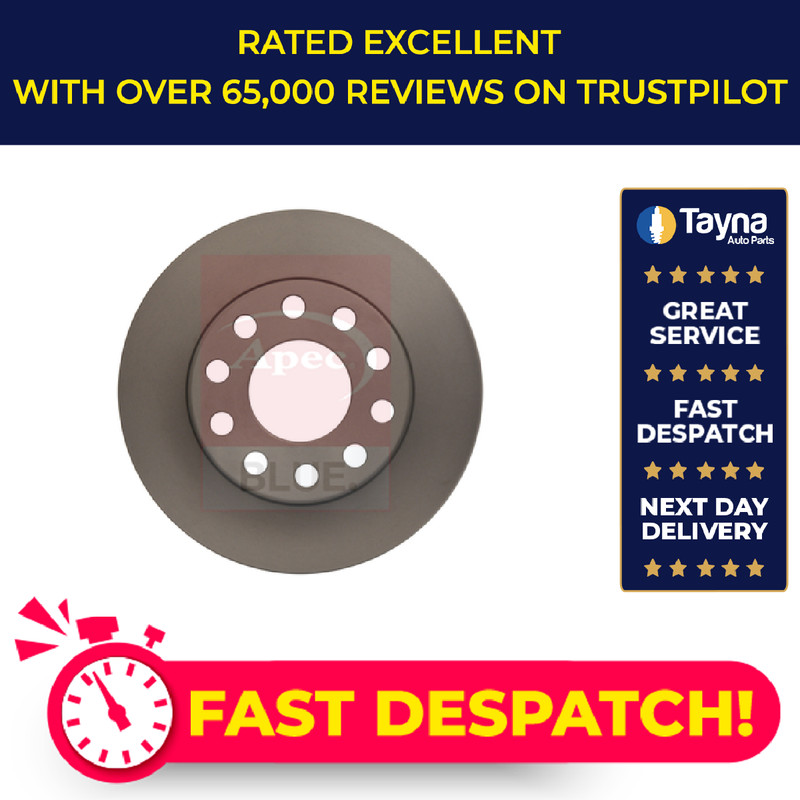 2x Brake Discs Pair Solid fits SEAT EXEO 3R 1.8 Rear 08 to 13 245mm Set Quality