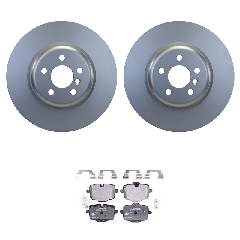 Hella Rear Rotors Hella Low-Met Disc Brake Pad Kit For BMW G30 530i 530i xDrive