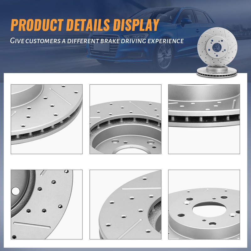 Front Rotors + Ceramic Pads for GMC Terrain Chevy Equinox Impala Buick Allure gallery