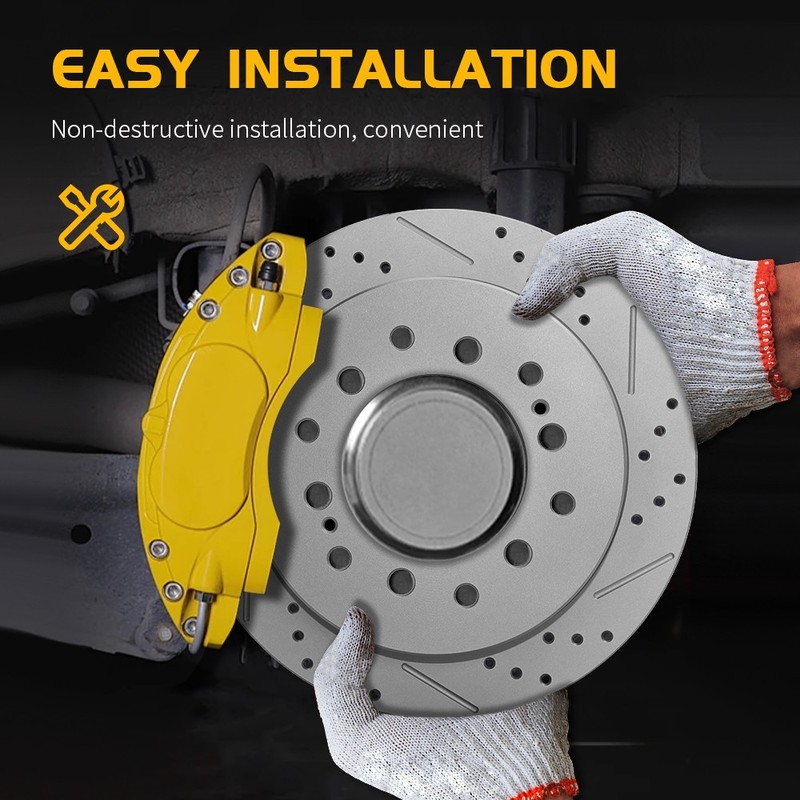 For Chevrolet Cruze Volt Bolt EV 2016 - 2022 Front Rear Drilled Brake Rotors Kit gallery