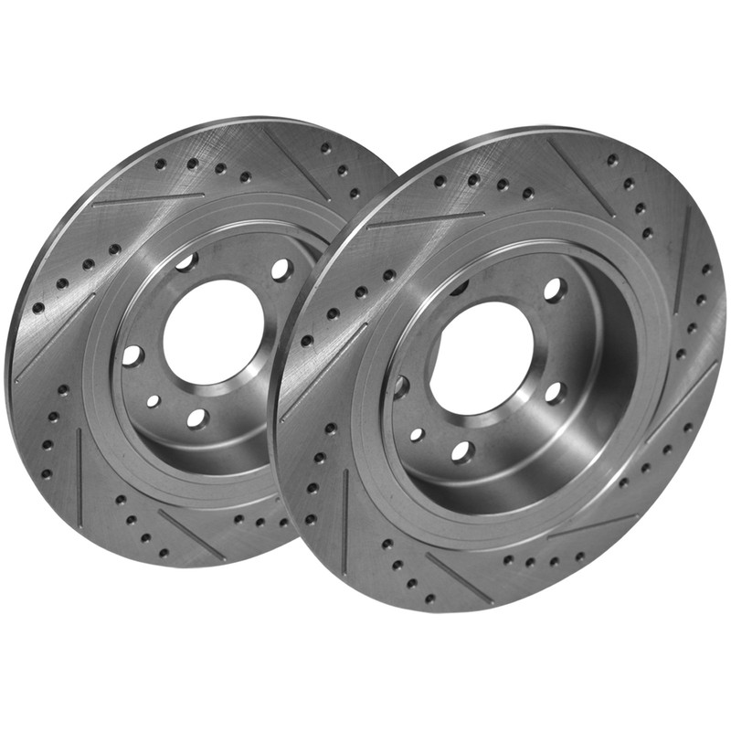 2Pc Rear Drilled Disc Brake Rotor for Buick Regal Sportback Chevy Equinox Malibu gallery