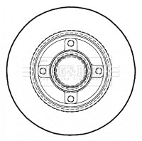 2x Brake Discs Pair Solid fits PEUGEOT 307 3E, 3H 1.4 Rear 03 to 06 KFU(ET3J4) gallery