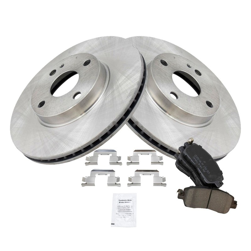 TRQ Front Posi Ceramic Disc Brake Pads & Rotors Kit for 16-16 Scion iA gallery