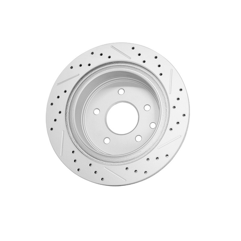 Front Rear Drilled Brake Rotors And Ceramic Pads for 2008 - 2013 Nissan Rogue gallery