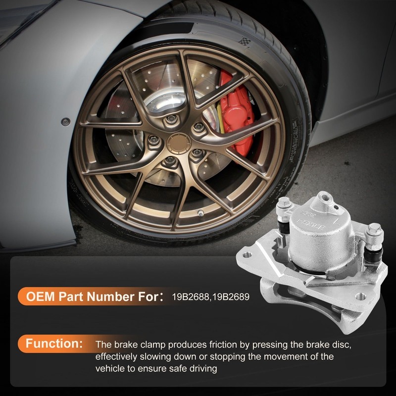 Pair Brake Calipers Front Left Right w/ Bracket For 01 02 03 04 2005 Toyota RAV4 gallery