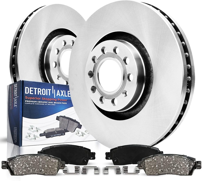 10-Lug Front Brake Pads Rotors for 2009-2021 Volkswagen Passat