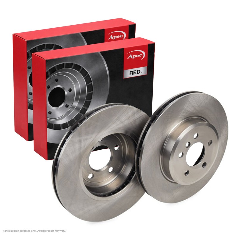 2X APEC Front Brake Discs for BMW 5 2010-16 348mm Vented DSK3254