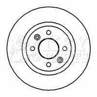 2x Brake Discs Pair Vented fits RENAULT THALIA Mk1 1.4 Front 00 to 08 With ABS gallery