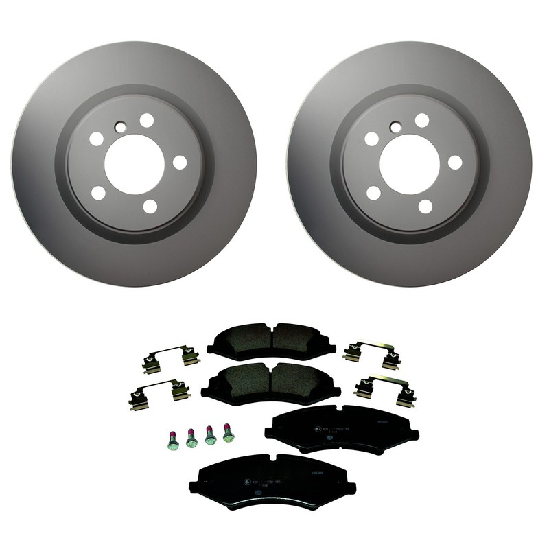 Hella Front Rotors Low-Met Disc Brake Pad Kit For Land Rover Range Rover 10-12