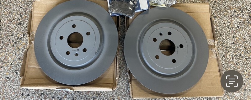 OEM GM Brembo Rear Disc Rotors 2016+ Cadillac CTS-V Chevy Camaro ZL1 pair