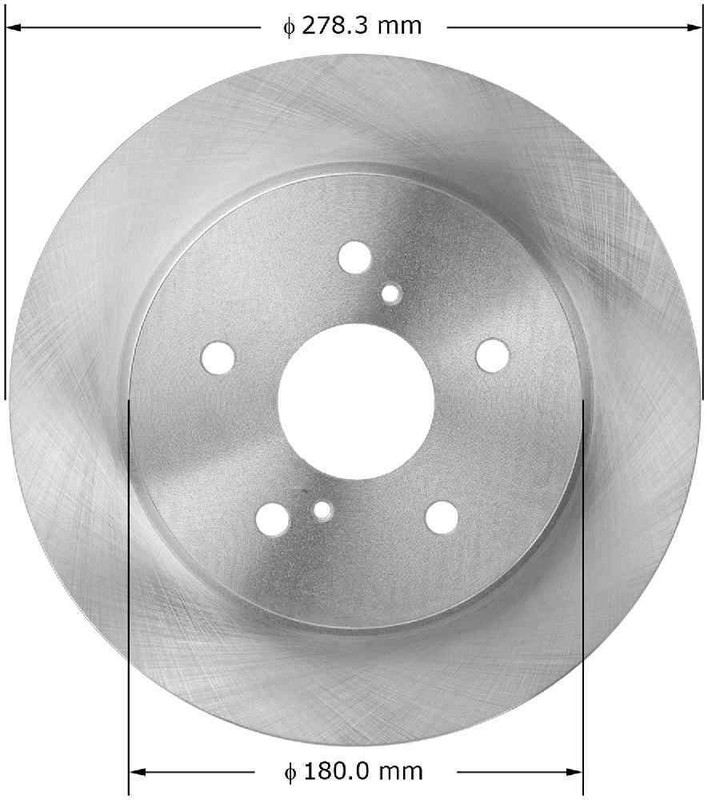 Disc Brake Rotor-Premium Brake Rotor Bendix PRT5942