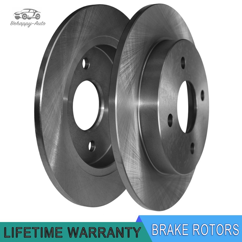 2x 253mm Rear Disc Brake Rotors for Ford Focus 2001-2007 Fiesta 2014 2015-2019